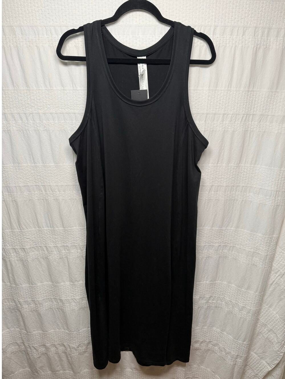 Fabletics Cloud Jersey Sleeveless Midi Dress, Black, Size XXL/1X  New with tags!